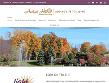 Tablet Screenshot of hubbardhill.org